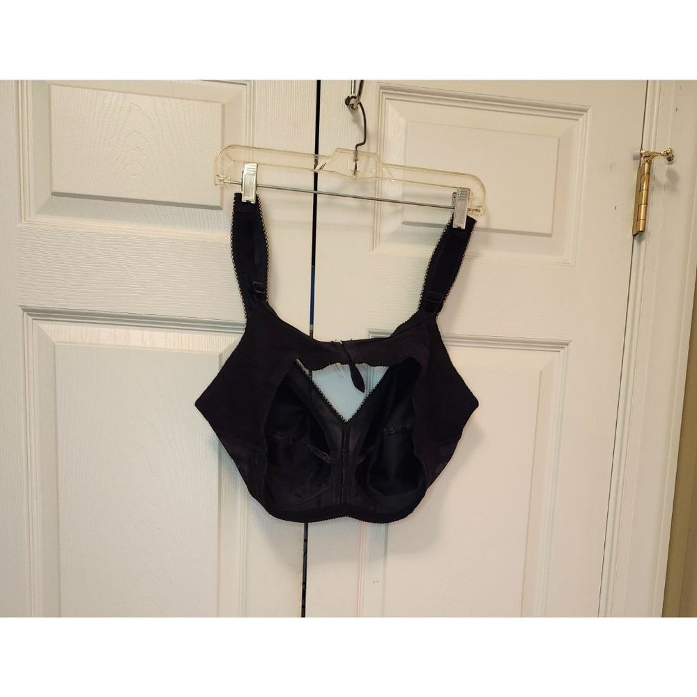 Women Black Timeless Comfort Bra 53650 Wireless All Day Floral Size 44C